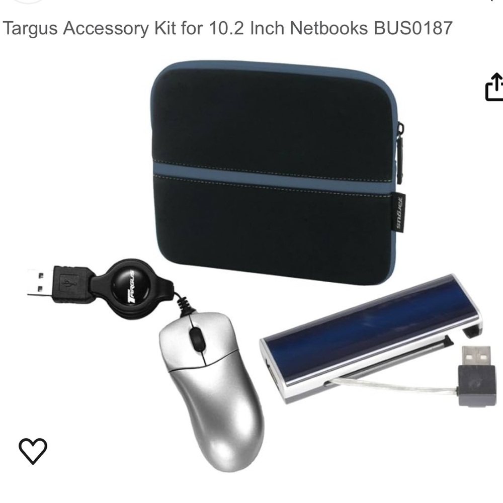 Targus BUS0187 Accessory Kit for 10.2 Inch Netbooks; Brand new